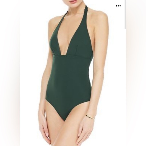 Eres Other - ERES***Dark Green Halter-Neck One-Piece Swimsuit**US 10***$580